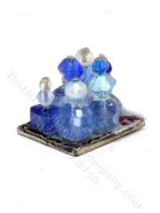 (image for) Miniature Blue Perfume Tray for Dollhouses