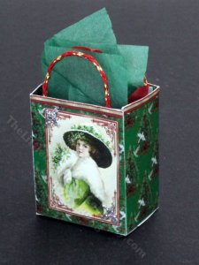 (image for) Miniature Christmas Shopping Bag