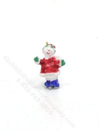(image for) Miniature Angel Snowman Figurine for Dollhouses