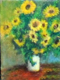 "Bouquet of Sunflowers" Replica Painting by Larry Morganti (image for) "Bouquet of Sunflowers" Replica Painting by Larry Morganti