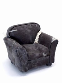 (image for) Miniature Worn Out Upohlstered Armchair