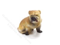 (image for) Miniature Bulldog Figurine for Dollhouses