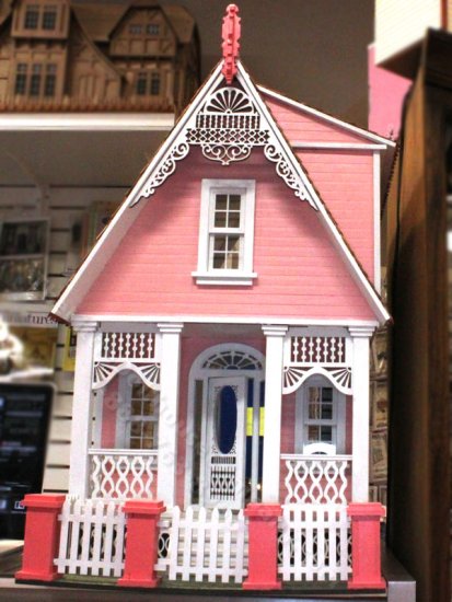 (image for) Assembled Pink Little Ann Victorian Cottage Gen 2