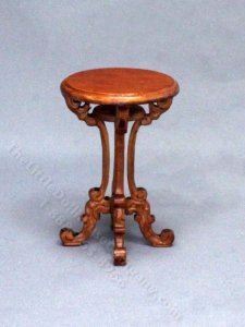 (image for) Miniature Round Pedestal Table for Dollhouses