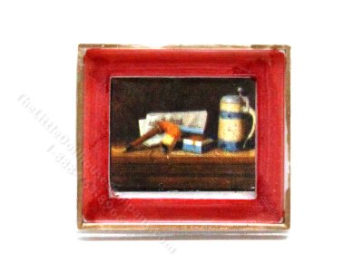 (image for) Miniature Framed Still Life Print for Dollhouses