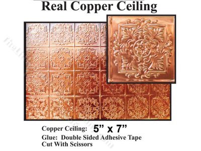 (image for) 1/2" Miniature Copper Ceiling For Dollhouses