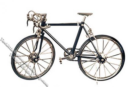 (image for) Miniature Black Racing Bike for Dollhouses