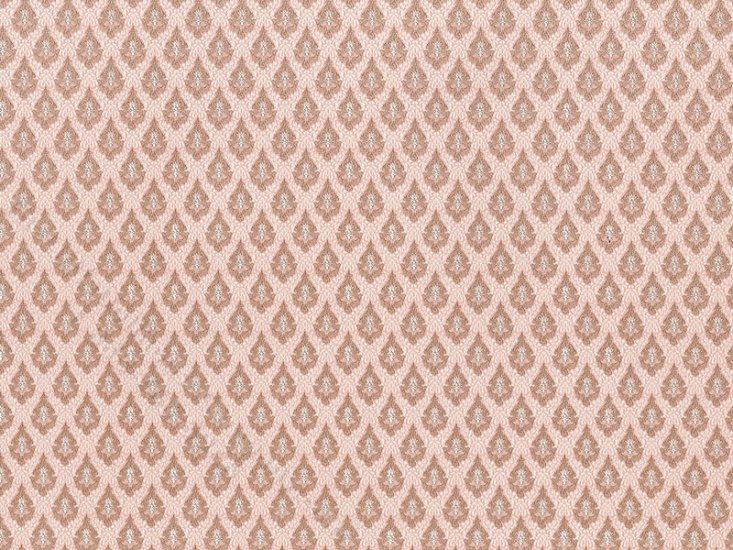 (image for) Dollhouse Scale Model Wallpaper - Pink Medallion