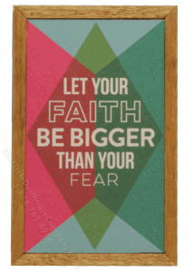 (image for) Miniature Inspirational Rectangular Framed Print on Wood