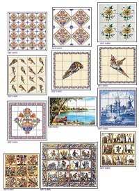 (image for) Dollhouse Scale Model Wall Tiles