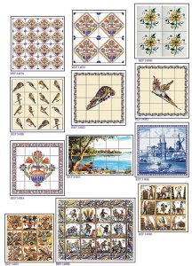(image for) Dollhouse Scale Model Wall Tiles