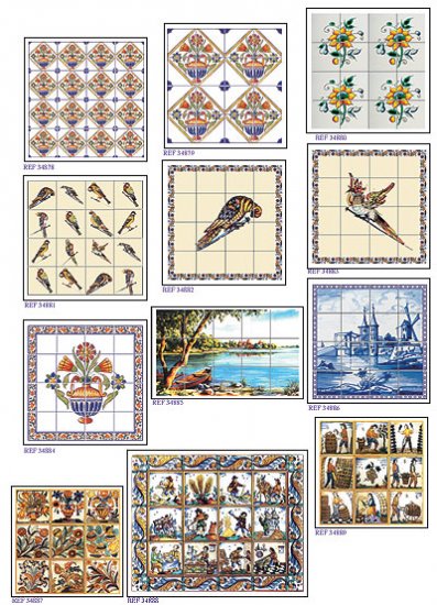 (image for) Dollhouse Scale Model Wall Tiles