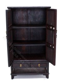 (image for) Miniature Handmade Rosewood Ming Bookcase for Dollhouses