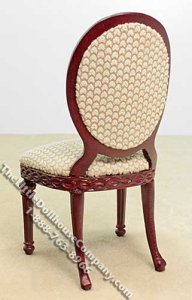 (image for) Miniature Mahogany Gabrielle Side Chair for Dollhouses