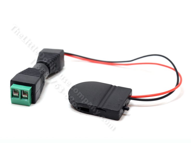 (image for) 2032 Battery Holder with Connectors for Dollhouse 3V Lighting