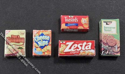 (image for) Miniature Box of Crackers for Dollhouses (1/pk)