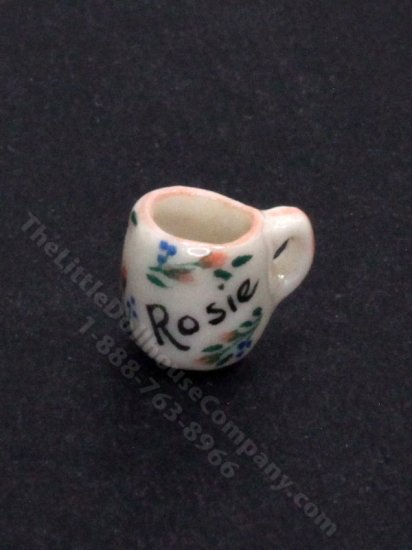 (image for) Vintage Miniature Rosie Mug for Dollhouses