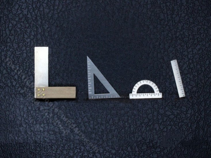 (image for) Miniature Ruler/Geometry Set for Dollhouses
