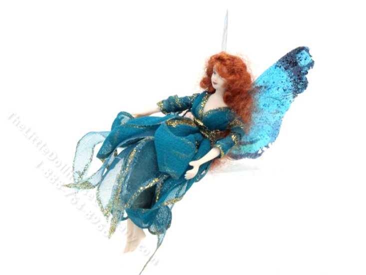 (image for) Half-Scale Miniature Porcelain Lounging Fairy Doll