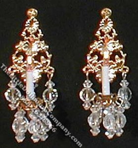 (image for) Miniature Pair of 12v Lady Pamela Sconces