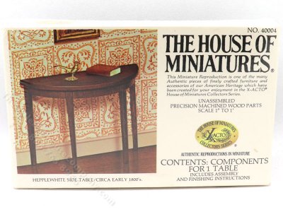 (image for) Miniature Unfinished Hepplewhite Side Table Kit