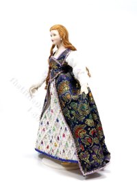 (image for) Miniature Handcrafted Tudor Woman in Jeweled Dress