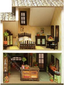 (image for) 1:144 Scale Miniature Sunnyside Gardens Interior Kit