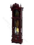 (image for) Miniature Mahogany Battery Operated Chippendale Revival Clock