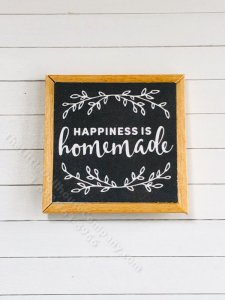 (image for) Miniature Framed 'Happiness is Homemade' Board Print
