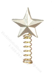 (image for) Miniature Silver Star Tree Topper for Dollhouses