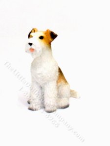 (image for) Miniature Wire Fox Terrier for Dollhouses