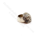 (image for) Miniature Engraved Sterling Silver Powder Box by Don Henry