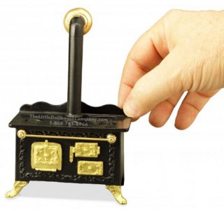 (image for) Miniature Old Fashioned Dollhouse Stove