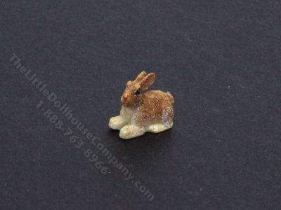 (image for) Dollhouse Scale Model Brown Rabbit