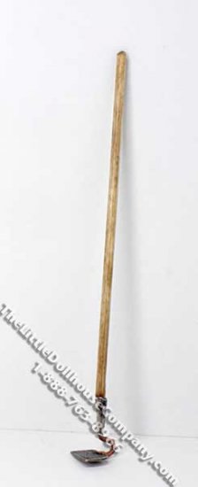 (image for) Miniature Long Handle Hoe for Dollhouses