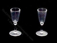 (image for) Miniature Pair of Champagne Flutes by Gerd Felka