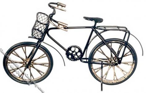 (image for) Miniature Black Bicycle for Dollhouses