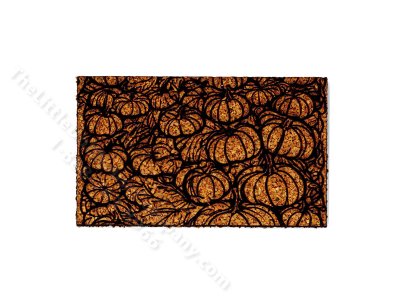 (image for) Miniature Pumpkin Patch Door Mat for Dollhouses
