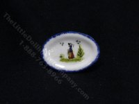(image for) Miniature Porcelain Quimper Serving Platter by Janice Crawley