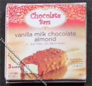 (image for) Miniature Milk Chocolate and Almond Ice Cream Bars Box