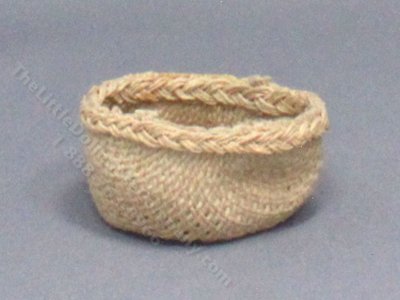 (image for) Miniature Soft Woven Basket for Dollhouses