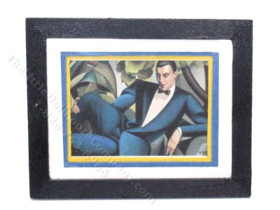 (image for) Miniature Framed Print Man Reclining