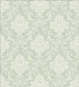 (image for) Princess Damask Green Wallpaper