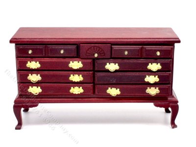 (image for) As-Is Miniature Mahogany Dresser for Dollhouses