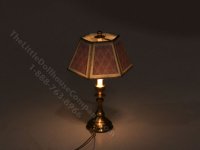 (image for) Miniature 12v Large Table Lamp for Dollhouses - Pink