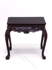 (image for) Miniature Mahogany Side Table for Dollhouses