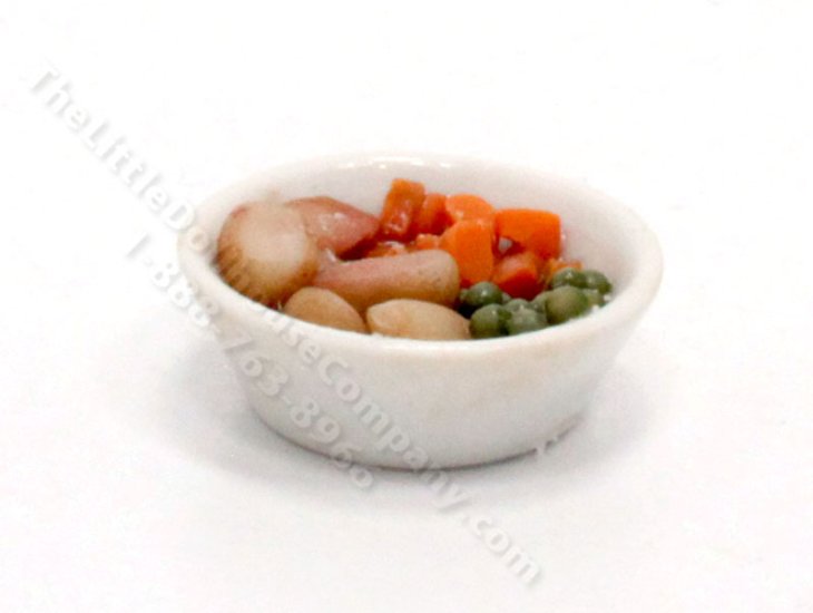 (image for) Vintage Miniature Vegetable Variety in Ceramic Bowl