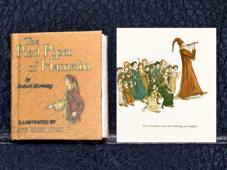 (image for) Miniature Book: 'The Pied Piper of Hamlin'