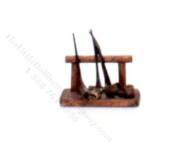 (image for) Miniature Handmade Set of Smoking Pipes for Dollhouses