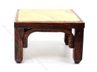 (image for) Miniature Stone-Top Square Table for Dollhouses